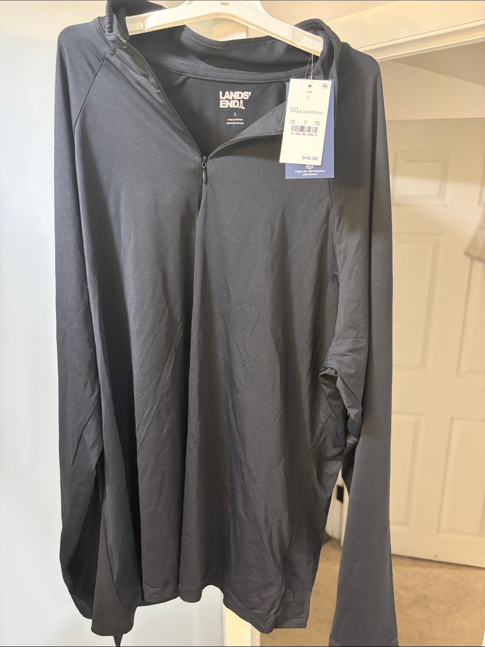 Lands' End Lightweight Quarter-Zip Pullover